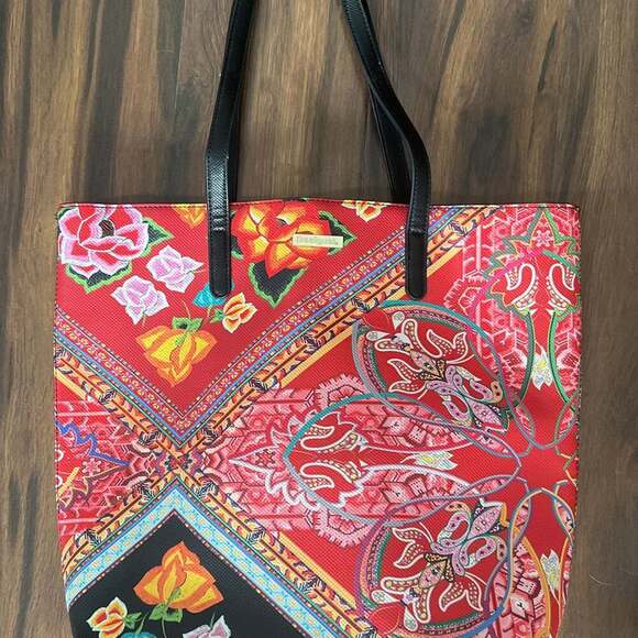 Desigual Accessories - Desinqual Floral Shopper - Folklore Cards Rio